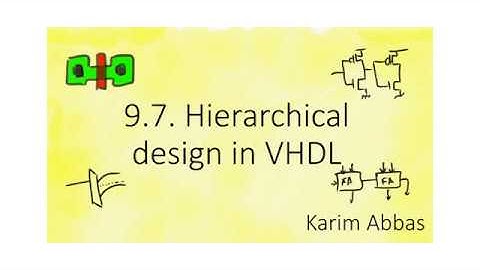 9.7. Hierarchical design in VHDL