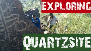 QUARTZSITE- WE FOUND A HUMAN FOOTPRINT IN STONE!