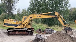 Köp Grävmaskin CAT 215 SA med skopa på Klaravik