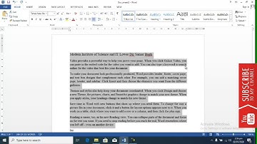 4-Complete Ms Word in pushto | Home Tab | Paragraph ribbon | Text Alignment | line spacing | indent
