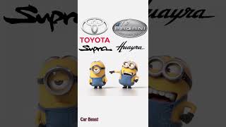 Toyota supra VS Pagani Huayra minion style fun  #funny #tiktok #status #trending #car #asmr #foryou