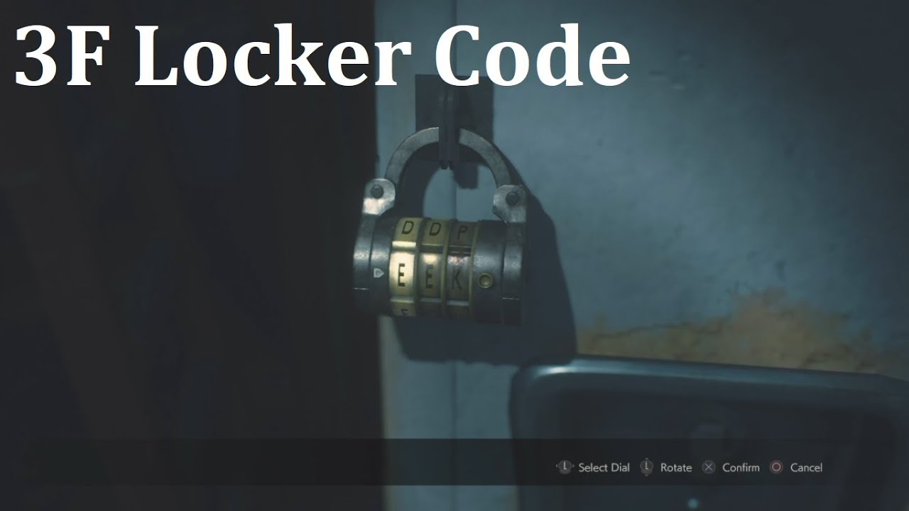 Resident Evil 2 Remake - 3F Locker Code - YouTube