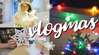 Да, это VLOGMAS! #4🎄🎅болталка, 3D снежинка, ёлка и гирлянды!