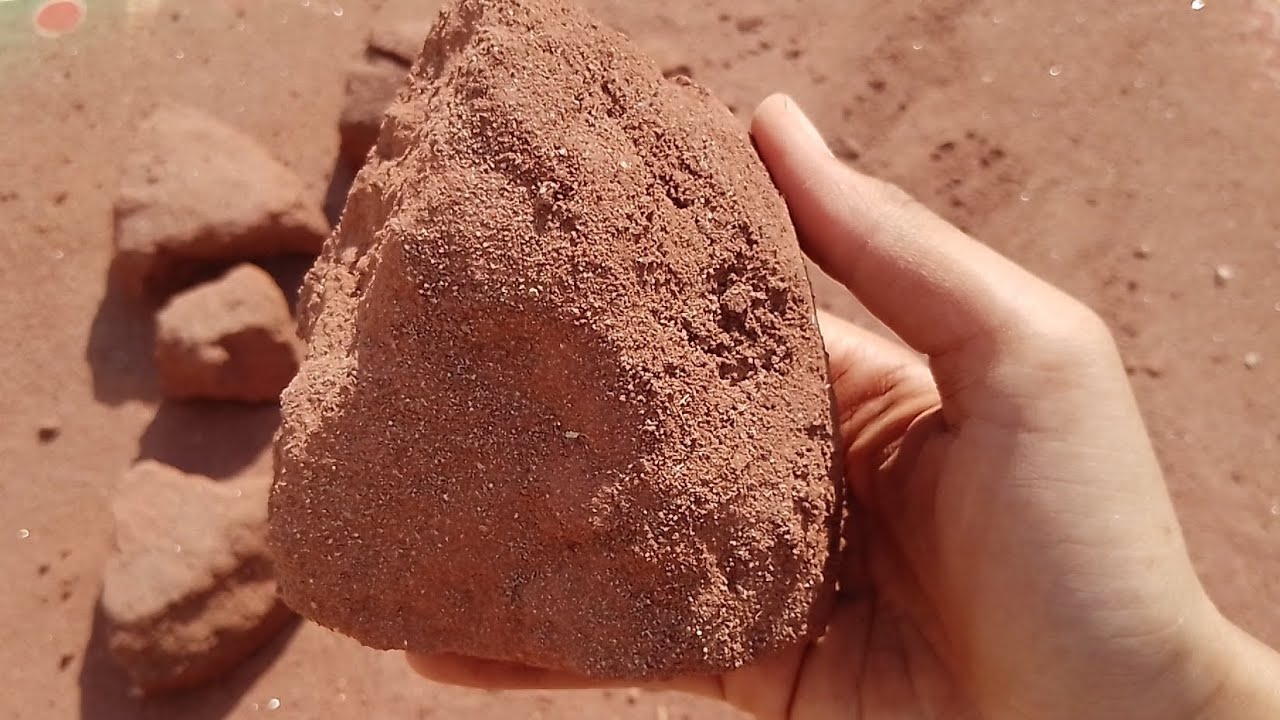 PURE🤩 RED SAND CHUNK'S ⛱️🏜️DRY CRUMBLING 🎉