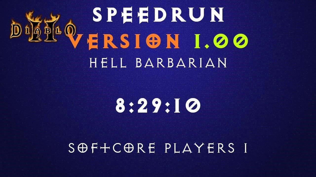 Олдскульный спидран 1.00 Diablo 2 на Барбе