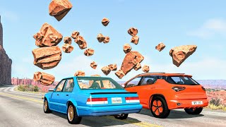 Crazy Rockslide Crashes #2 – BeamNG Drive | CrashBoomPunk