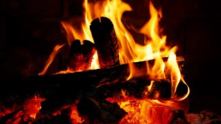 The Sound of Fire Crackling in a Warm Fireplace - Endless Good Sleep at Night
