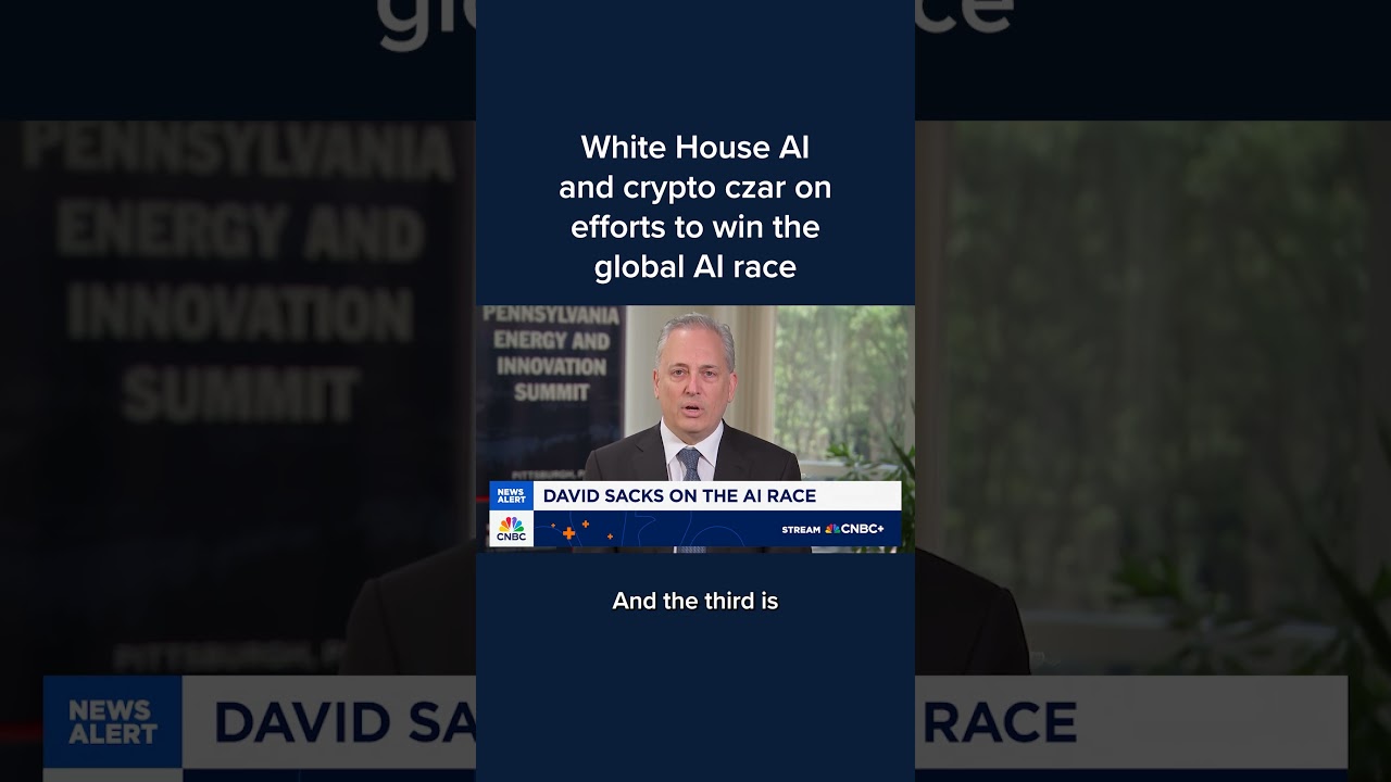 White House AI and crypto czar on efforts to win the global AI race -  YouTube