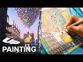 Carl's House in Watercolor | Up | Painting Pixar