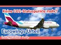 Keine Statuspunkte mehr mit CO2 Kompensation bei Eurowings? (OLG Urteil)