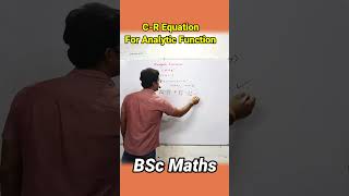📌C-R Equation🔥Analytic function #analyticfunction #bscmath #complexanalysis #csirnet #quickmathtrick