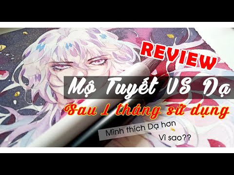 Video [review] CỌ VẼ MÀU NƯỚC DẠ VÀ MỘ TUYẾT SAU 1 THÁNG SỬ... - youtube