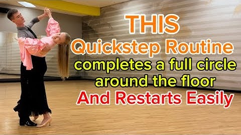 Dancers Favorite Quickstep Routine With Figure Names & Timing In Slow Motion