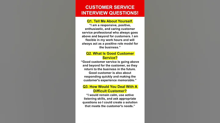 CUSTOMER SERVICE Interview Questions & Answers! (How to PASS a Customer Service Interview!)