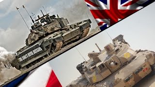 British MBT Challenger 2 and French MBT AMX Leclerc | HD