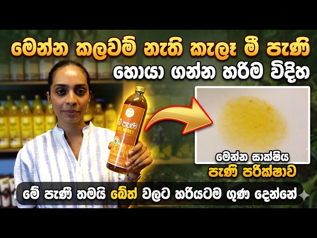 ඔයා බොන්නේ වස ද? නියම කැලෑ මී පැණි ගෙදරදීම අඳුරගන්න රහස මෙන්න 😱 | How to Check Pure Bee Honey