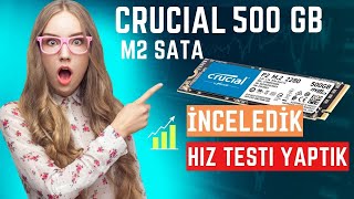 Crucial P2 500GB m2 sata SSD disk  inceleme & Read Write Testini Yaptık