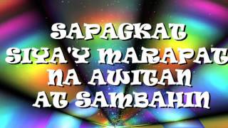 Video thumbnail of "PUMALAKPAK AT MAGPURI (Lyrics Video) Composed by BESMI Batch 2"