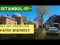 Driving Fatih District, Sirkeci Istanbul 🇹🇷 Video -4K-60fps, İstanbul Semtleri Sürüş Video Serisi