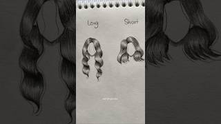 How to draw hair ✨ #artbyzahra #art #floraart #howtodraw #tutorial #hairstyle #artist