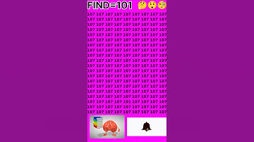 Challange:Find😲the different number 101 just 5 second|#riddle#illusion#number#iq#challenge#magic#odd