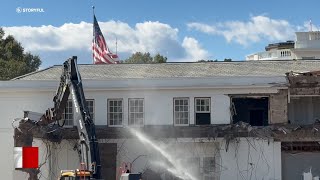 Demolition begins to replace White House East Wing with Trump's ballroom