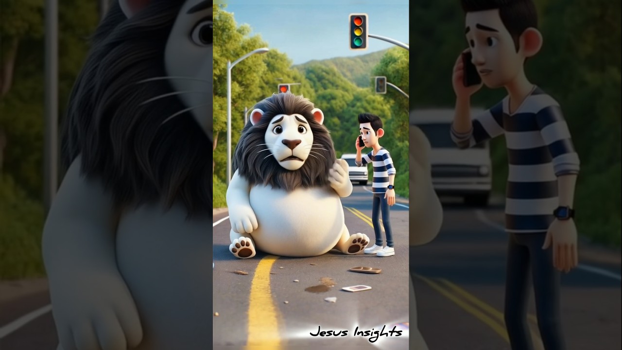 White lion rescue story 🦒