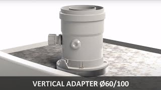 VERTICAL ADAPTER Ø60/100 for condensing boilers