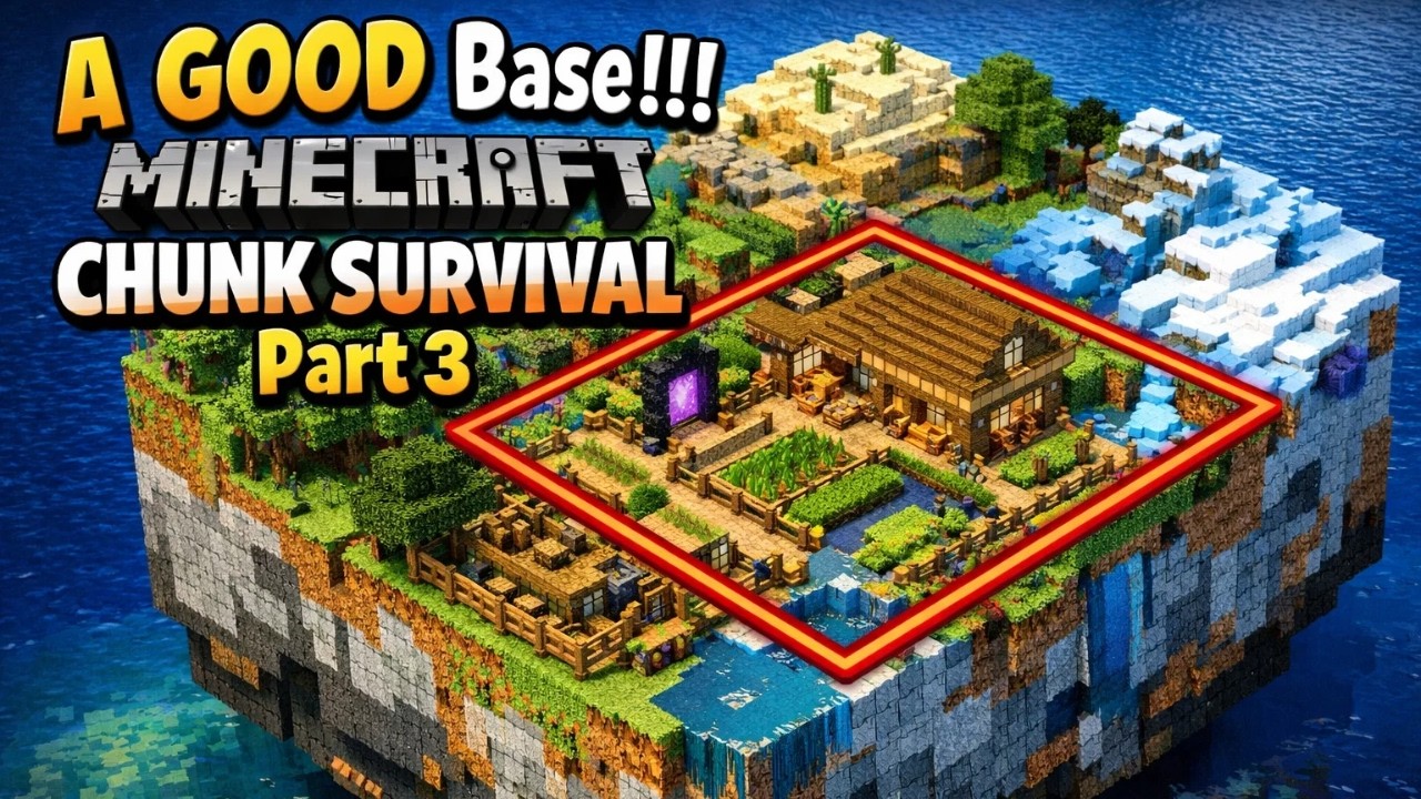 Minecraft CHUNK SURVIVAL | Part 3 | #minecraft #minecraftchunksurvival ...