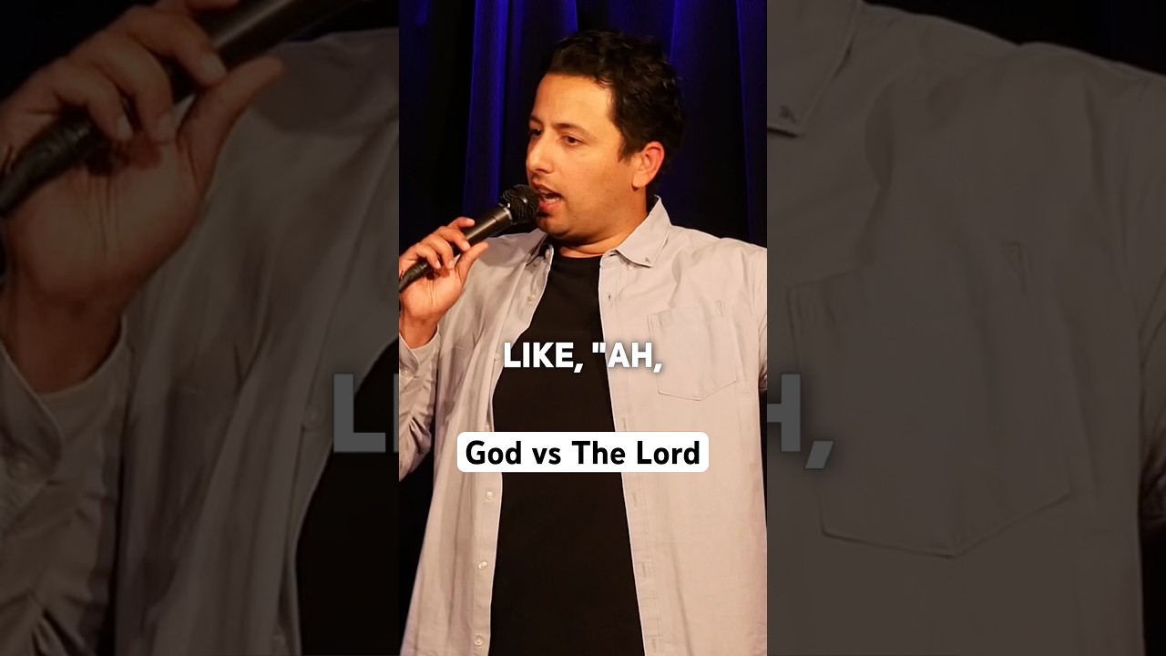 God vs. the Lord 😂📝 trying new stuff #standupcomedy #shorts #religion