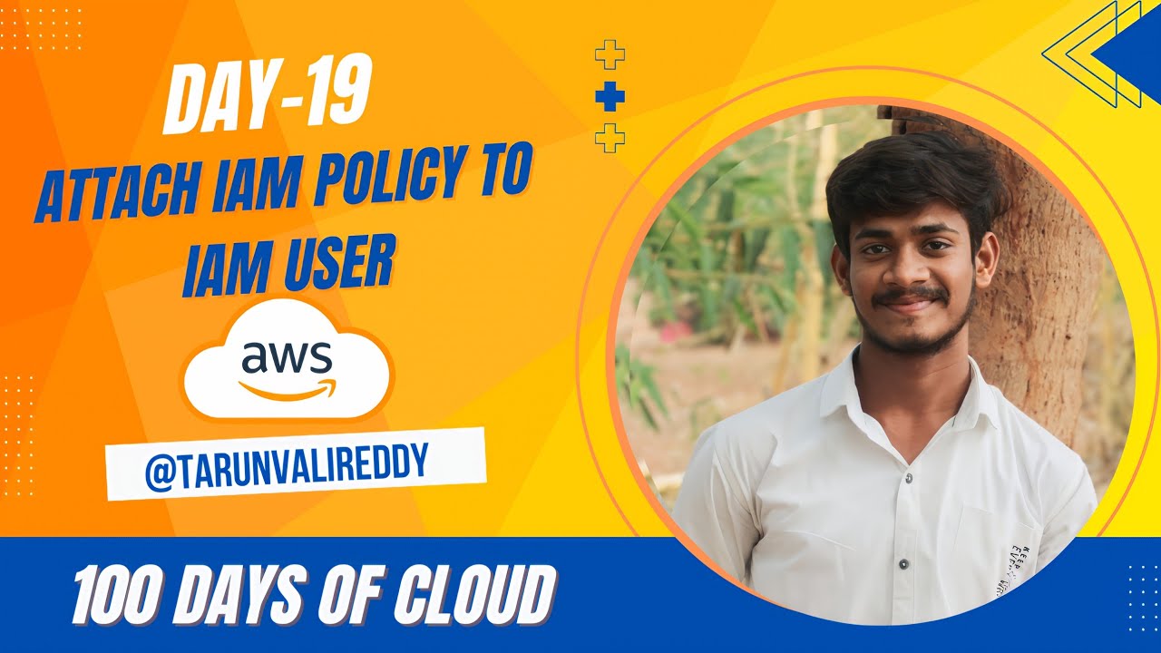 Day 19 : How to attach IAM policy to IAM User | 100 Days of cloud | Kode kloud | Tarun valireddy