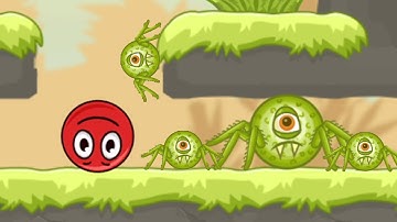 Red Ball 5 Level 31 - 41 Gameplay Walkthrough Part 1 - Boss Fights (iOS, Android)