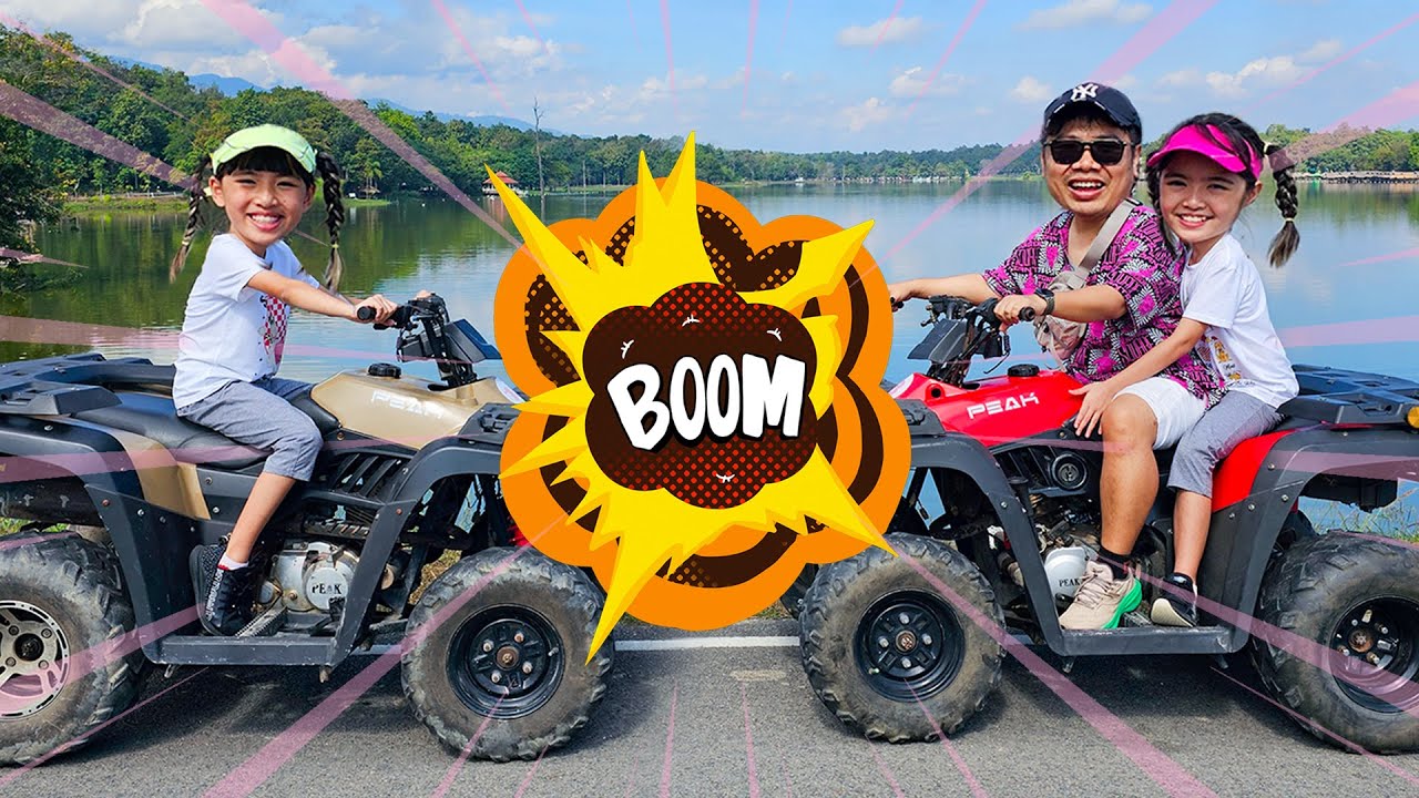 หนูยิ้มหนูแย้ม ขับ ATV ที่ห้วยตึงเฒ่า เที่ยวเชียงใหม่