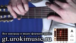 vse.urokimusic.ru Аккорд A. Ля мажор. A-dur. Позиция 1. Как играть на гитаре. Аккорды. Баррэ. Уроки vse.urokimusic.ru Аккорд A. Ля мажор. A-dur. Позиция 1. Как играть на гитаре. Аккорды. Баррэ. Уроки
