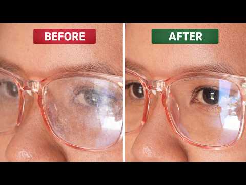 Smudged Glasses Become Crystal Clear! How to Clean Eyeglasses Without Scratches!