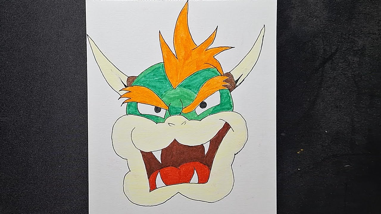 Crtanje NAJVEĆEG negativca: Bowser iz Super Maria !