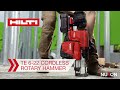 Hilti Nuron TE 6-22 Cordless SDS Plus Rotary Hammer - Features and Benefits