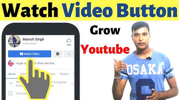 how to add watch video button on Facebook page