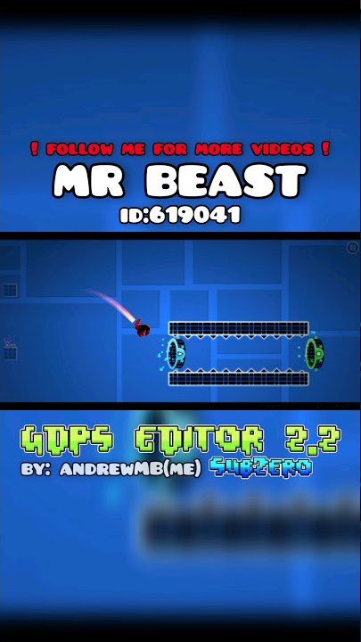 MR BEAST - GDPS editor 2.2 Subzero #gd #geometrydash