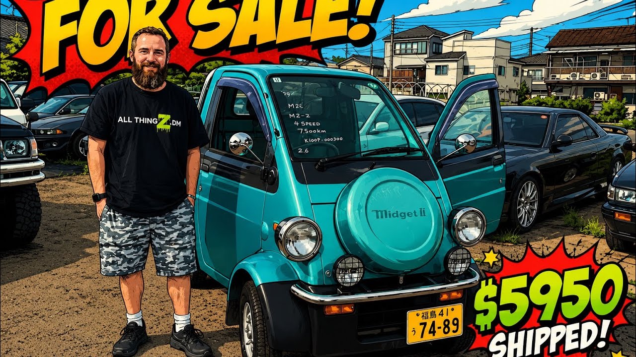 8TOMICALIMITEDVINTAGEミゼット大阪府警 Daihatsu Midget II $5950 shipped to America - YouTube