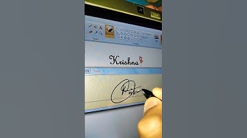 Krishna name sign pls subscribe @signature_master #calligraphy #trending #viral #shorts