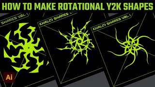 How To Create Rotational Y2K Shapes in Adobe Illustrator