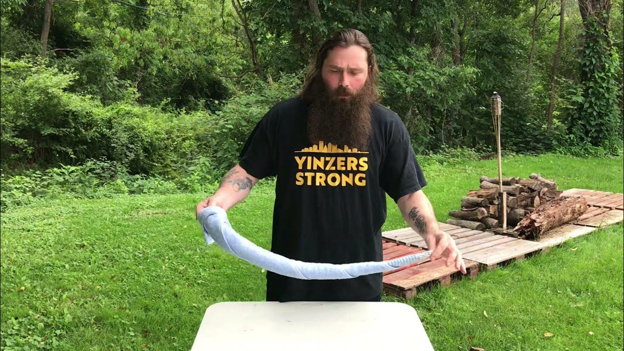 HOW TO MAKE A TOWEL SWORD WHIP MAKING A RAT TAIL YouTube