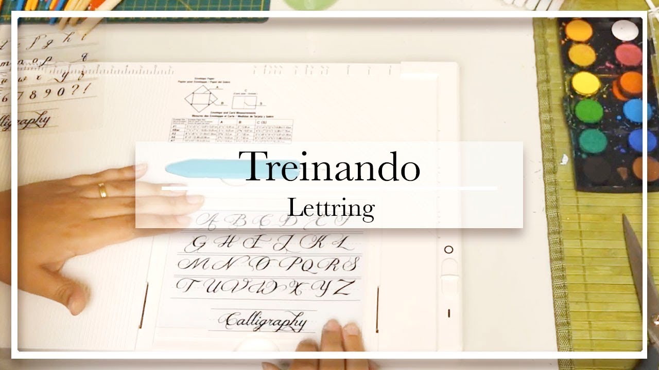 Luz Lettering Treinando lettering com a mesa de luz da Recollection - YouTube