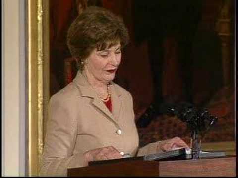 Laura Bush speaks of Jaimita Haskell, WNYC's Radio...