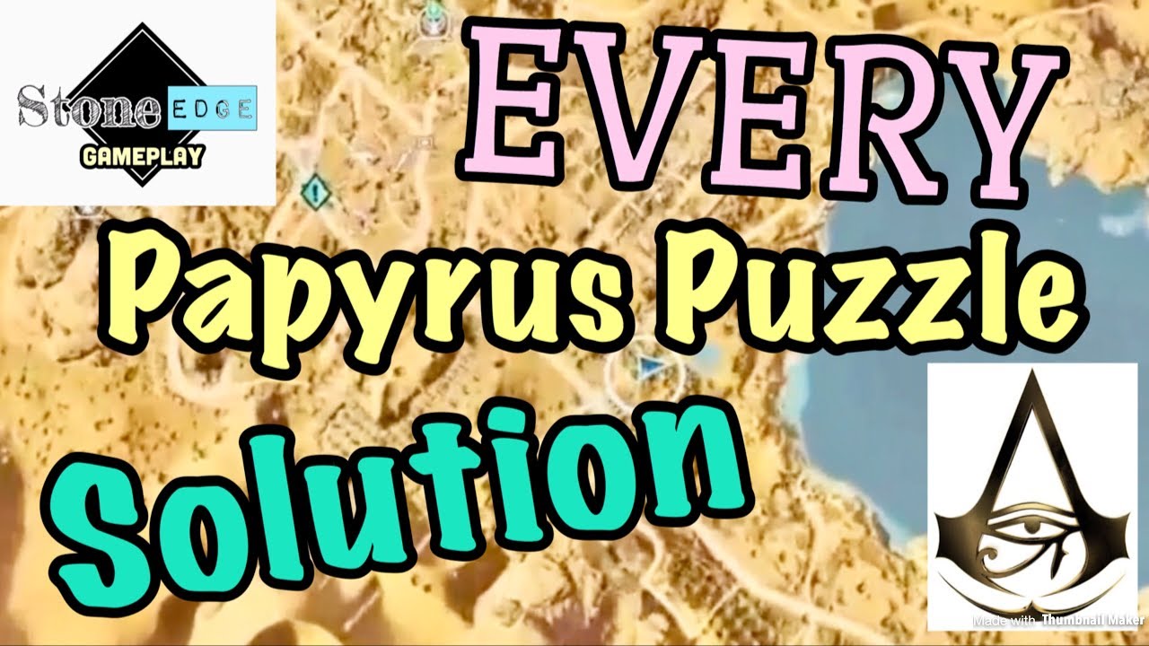 Guide for Assassin's Creed Origins - Papyrus Puzzles