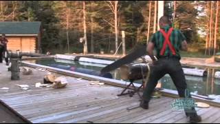 Jack Pine Lumberjack Shows 2014 Mackinaw City, Michigan