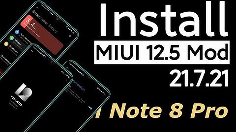 Redmi Note 8 Pro : INSTALL MIUI 12.5 Mod Android 11 with Inbuilt Gapps || 21.7.21 || AllTricks