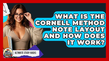 What Is The Cornell Method Note Layout And How Does It Work? - Ultimate Study Hacks