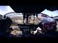 Pat Kelly flies upside down in a helicopter